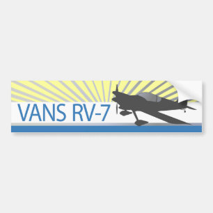 Vans RV-7 Aeroplane Bumper Sticker