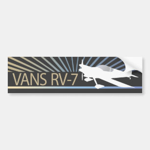Vans RV-7 Aeroplane Bumper Sticker