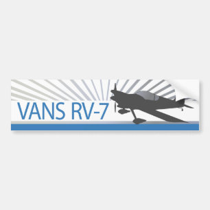 Vans RV-7 Aeroplane Bumper Sticker