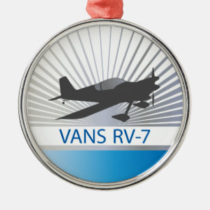 Vans RV-7 Aeroplane Metal Tree Decoration