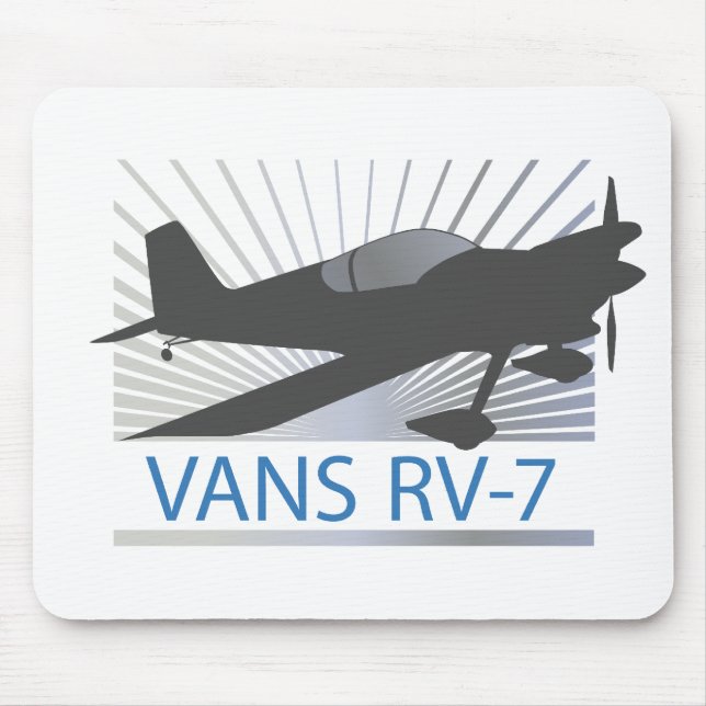Vans RV-7 Aeroplane Mouse Mat (Front)