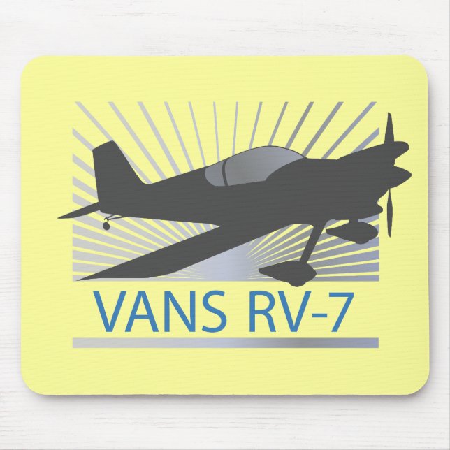 Vans RV-7 Aeroplane Mouse Mat (Front)