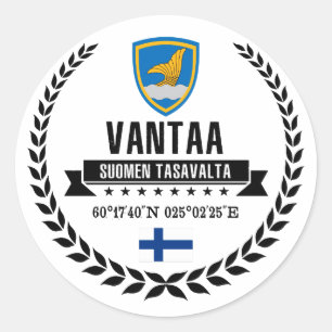 Vantaa Classic Round Sticker