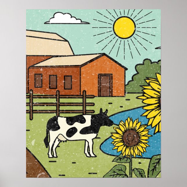 Vantage Kansas State Map Souvenir Poster (Front)