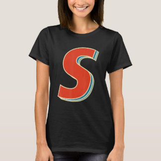 Vantage Letter S Halloween Costume Carnival Group T-Shirt