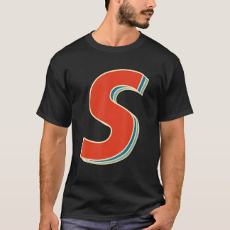 Vantage Letter S Halloween Costume Carnival Group T-Shirt
