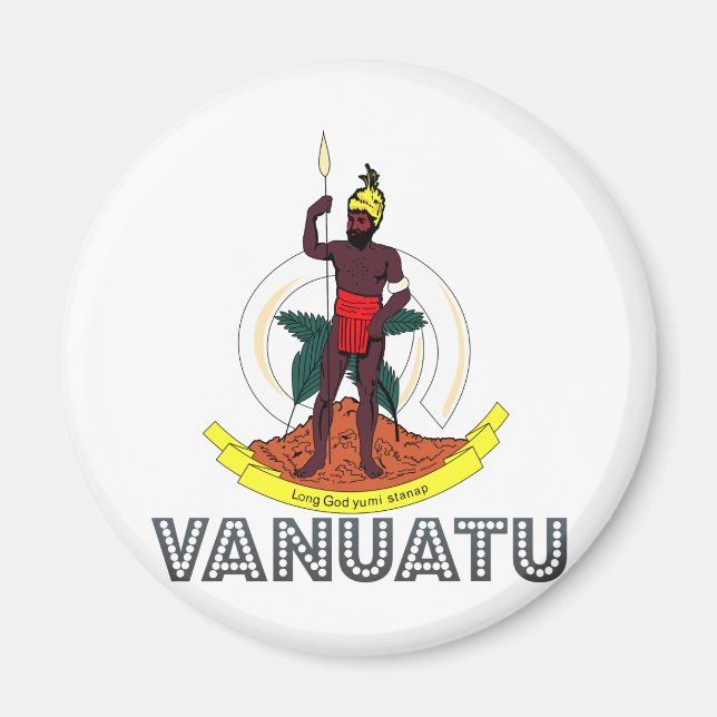 Vanuatu Coat of Arms Magnet (Front)