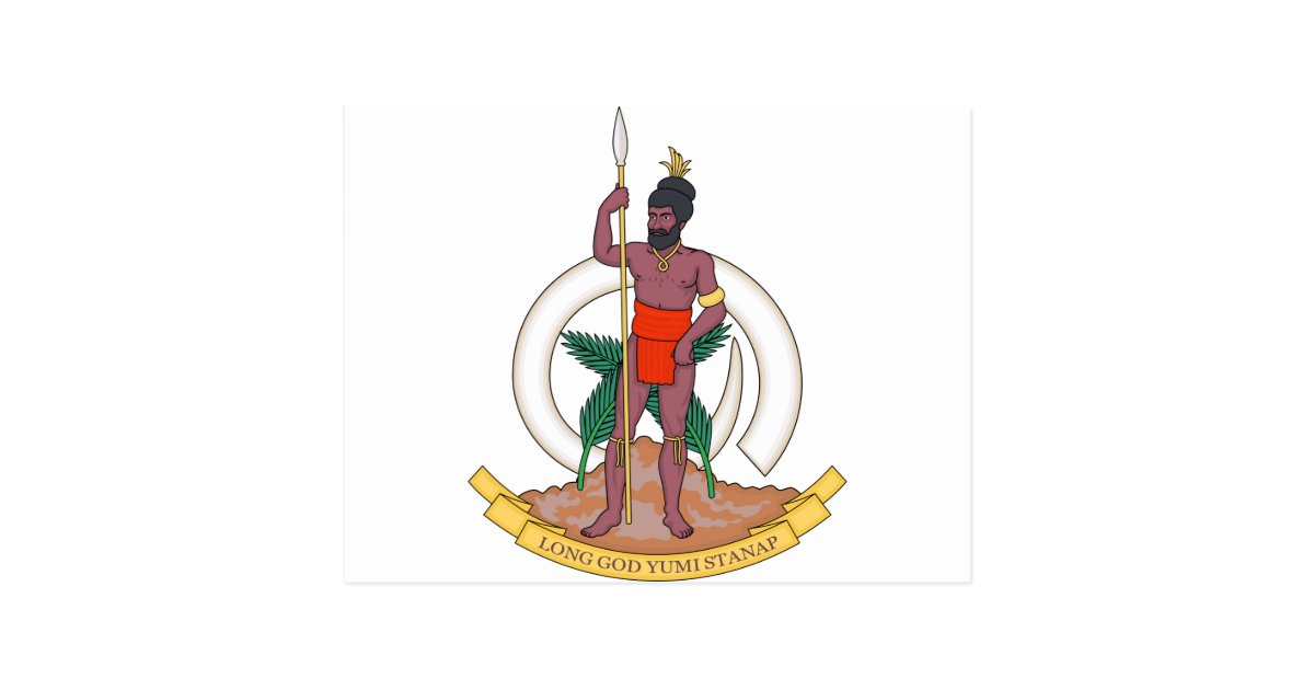 Vanuatu Coat of Arms Postcard | Zazzle