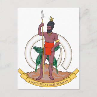 Vanuatu Coat of Arms Postcard