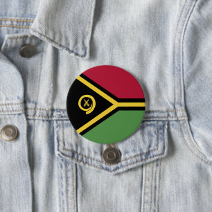 Vanuatu flag 7.5 cm round badge