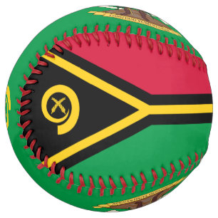 Vanuatu Flag and Coat of Arms Patriotic Softball