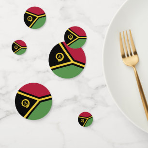 Vanuatu flag confetti