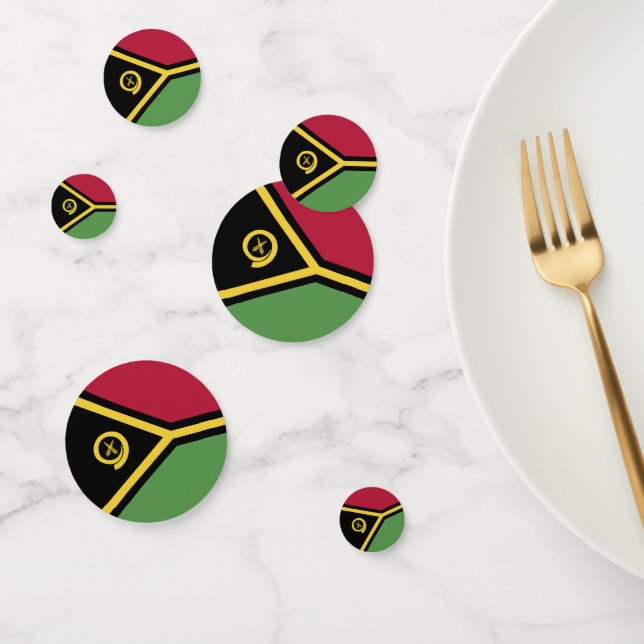 Vanuatu flag confetti (Group)