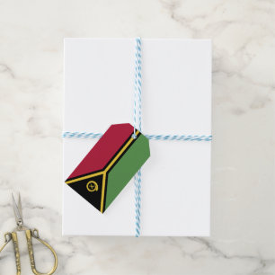Vanuatu flag gift tags