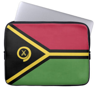 Vanuatu flag laptop sleeve