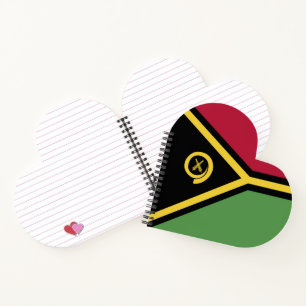 Vanuatu flag notebook