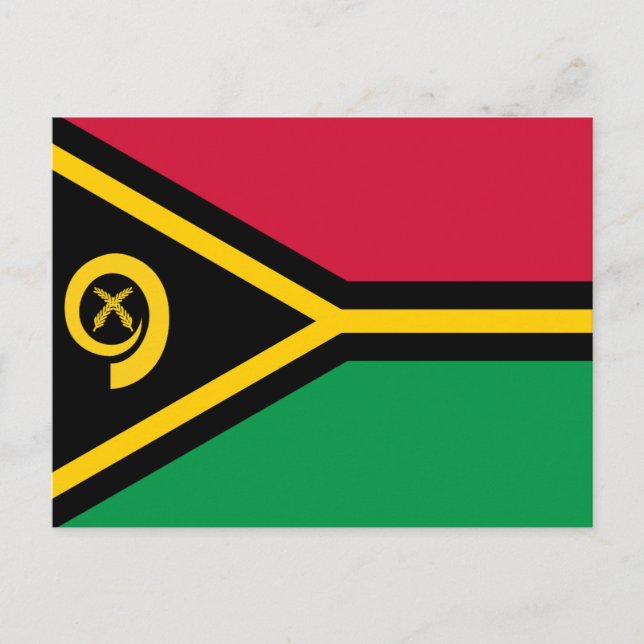 Vanuatu Flag Postcard (Front)