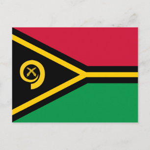 Vanuatu Flag Postcard