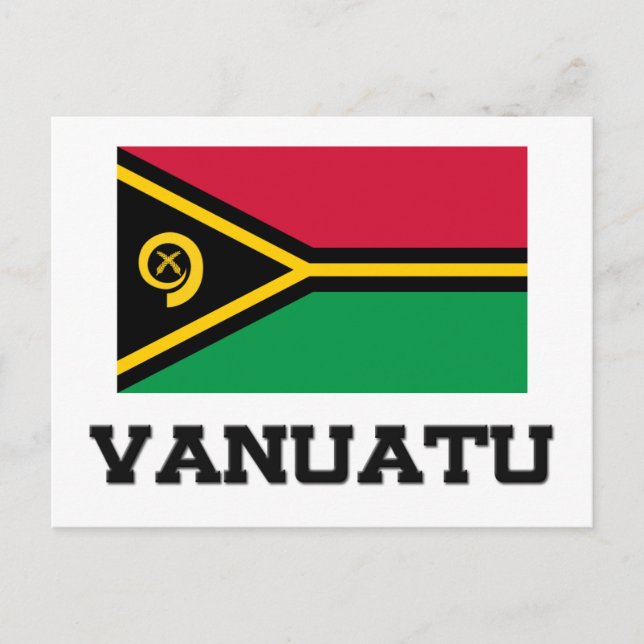 Vanuatu Flag Postcard (Front)