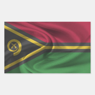 Vanuatu Flag Rectangular Sticker