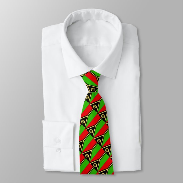 Vanuatu Flag Tie (Tied)