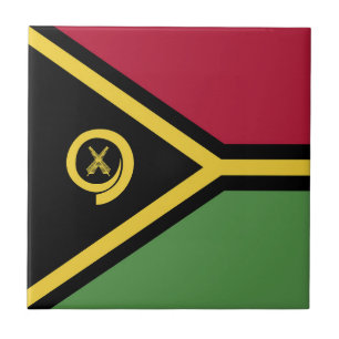 Vanuatu flag tile