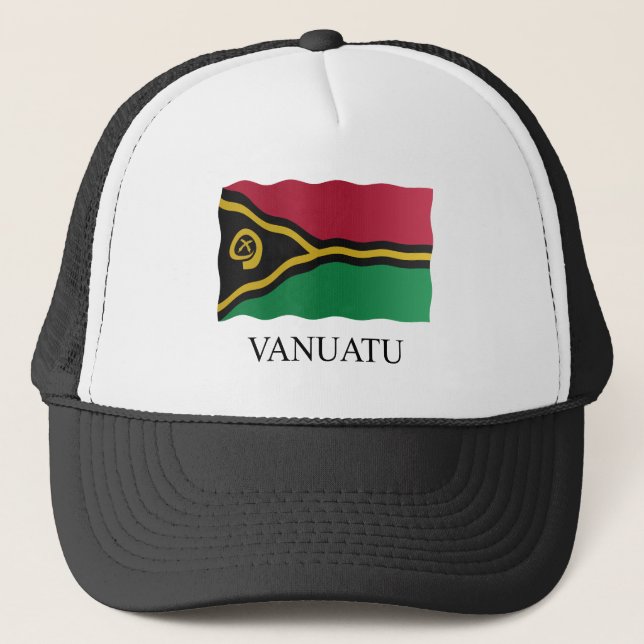 Vanuatu flag trucker hat (Front)