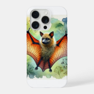 Vanuatu flying fox 170924AREF102 - Watercolor iPhone 15 Pro Case