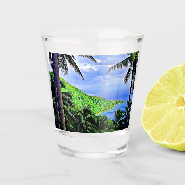 Vanuatu Island Shot Glass (Front)