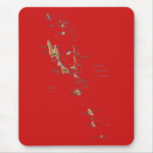 Vanuatu Map Mousepad