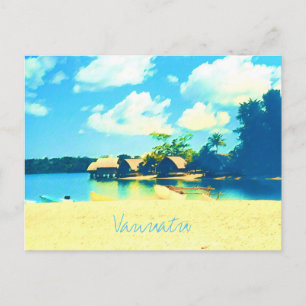 Vanuatu tropical island paradise travel postcard