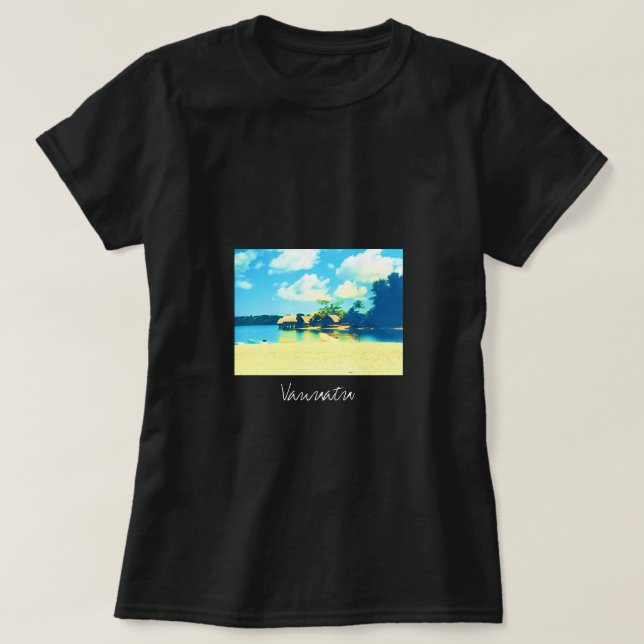 Vanuatu tropical island paradise travel T-Shirt (Design Front)