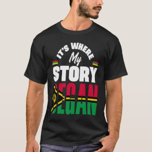Vanuatu Vanuatuan Vanuatu Flag Its Where My Story T-Shirt