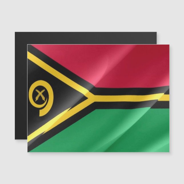 Vanuatu - Waving Flag - (Front/Back)
