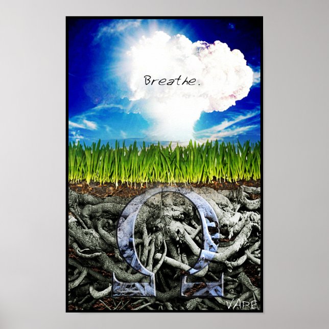 Vape Breathe Poster (Front)