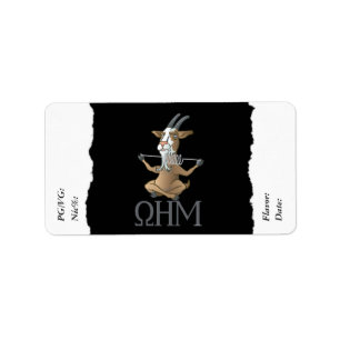 Vape   DIY E-Juice Label Ohm Goat  by VapeGoat