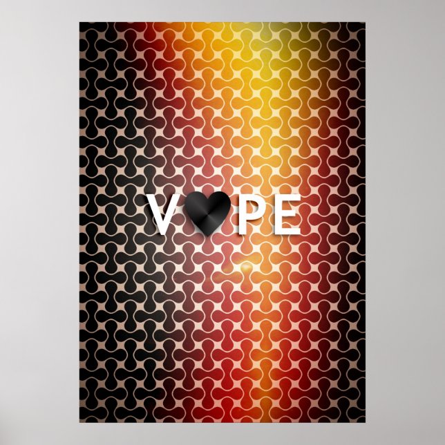 Vape Heart Retro Premium Posters (Front)