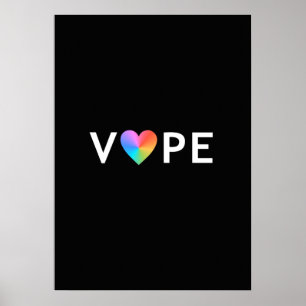 Vape Heart Retro Premium Posters