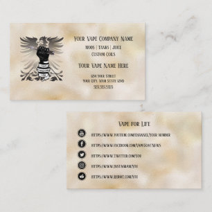 VAPE    I Vape I am Business Social Media Business Card