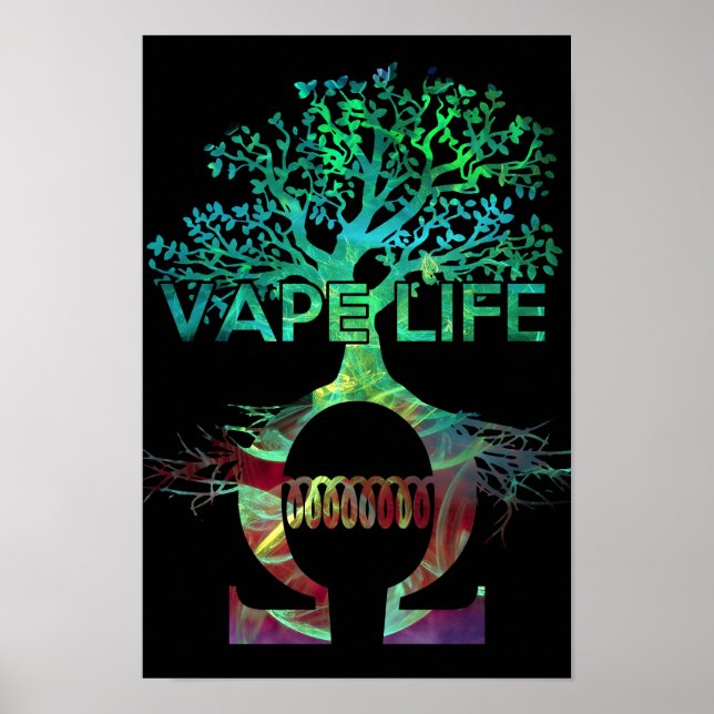 Vape Life Poster Black BG (Front)