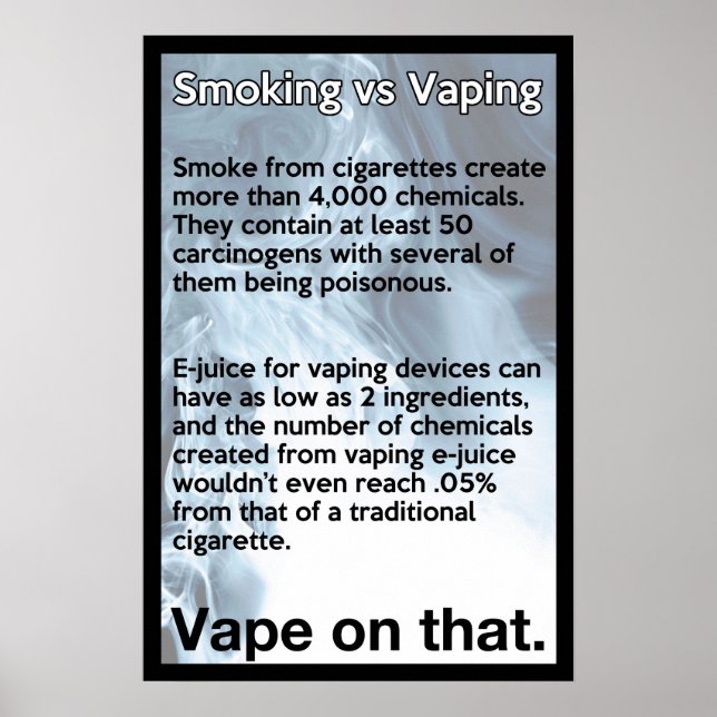 Vape on That Informational Poster (Front)