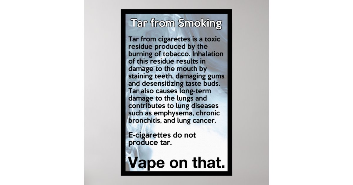 Vape on That Informational Poster | Zazzle