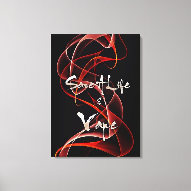Vape Quotes Premium Wrapped Canvas (Front)