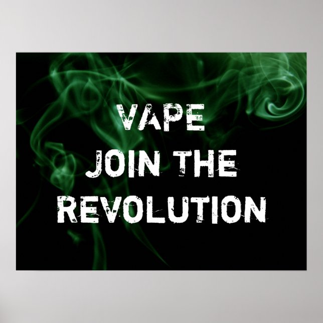 Vape Revolution Green Smoke Premium Poster Print (Front)