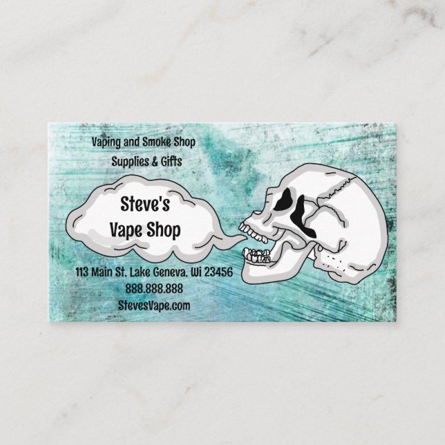 Vape Shop    Business Card (Front)