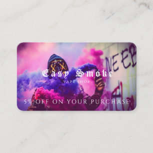 Vape Shop Business Discount Card