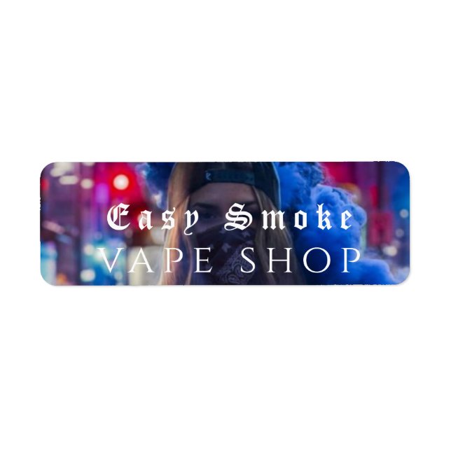 Vape Shop Smoke Black Business (Front)