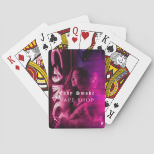 Vape Shop Smoke Black Business Playing Cards