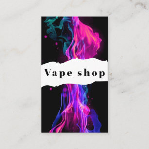 Vape Shop Smoke Cigarette Business Card