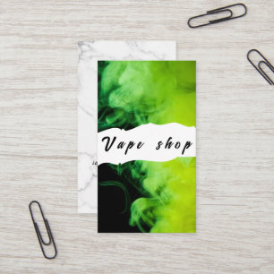 Vape Shop Smoke Cigarette Business Card